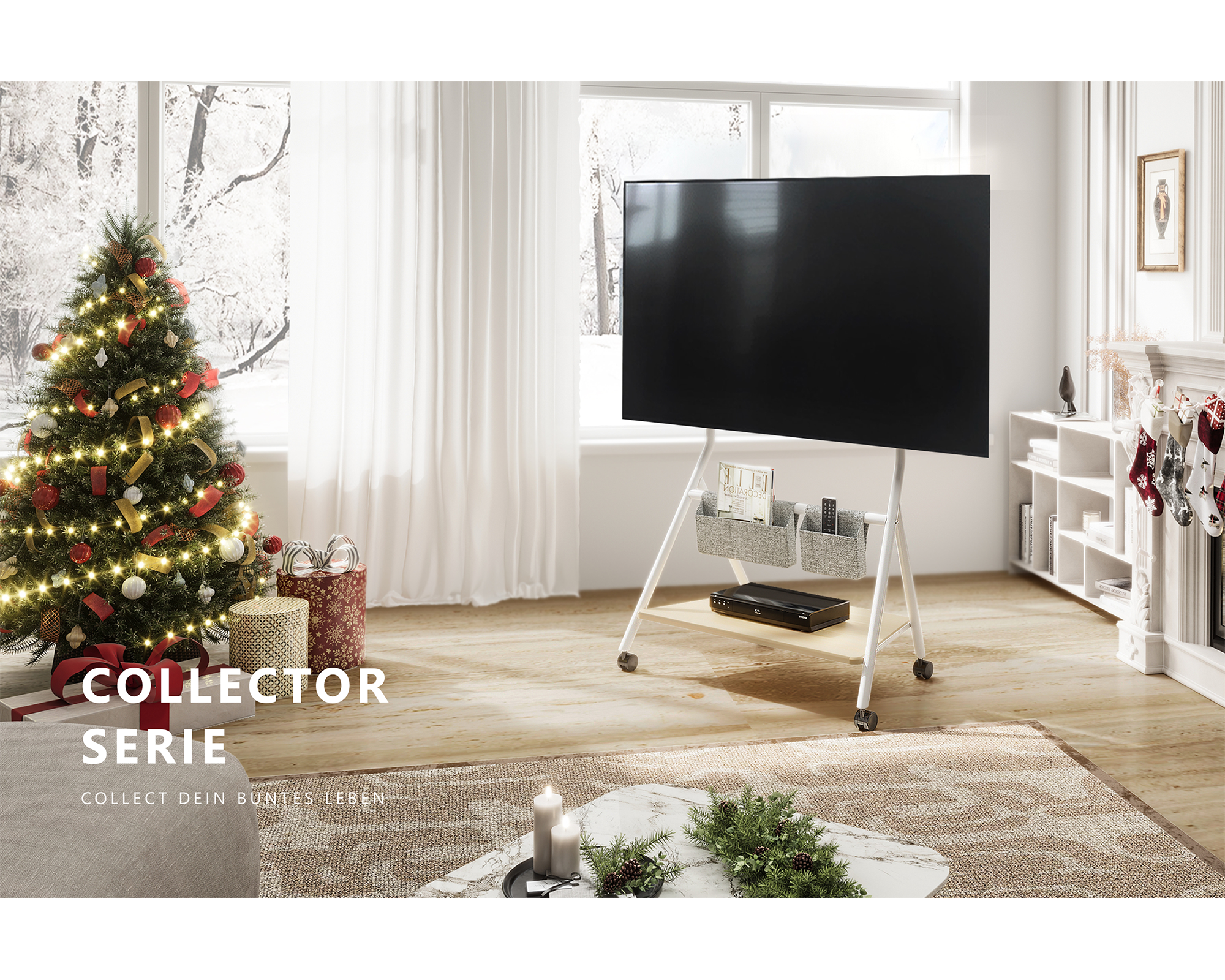 Vloer TV-standaard Collector-serie voor 55-78 inch