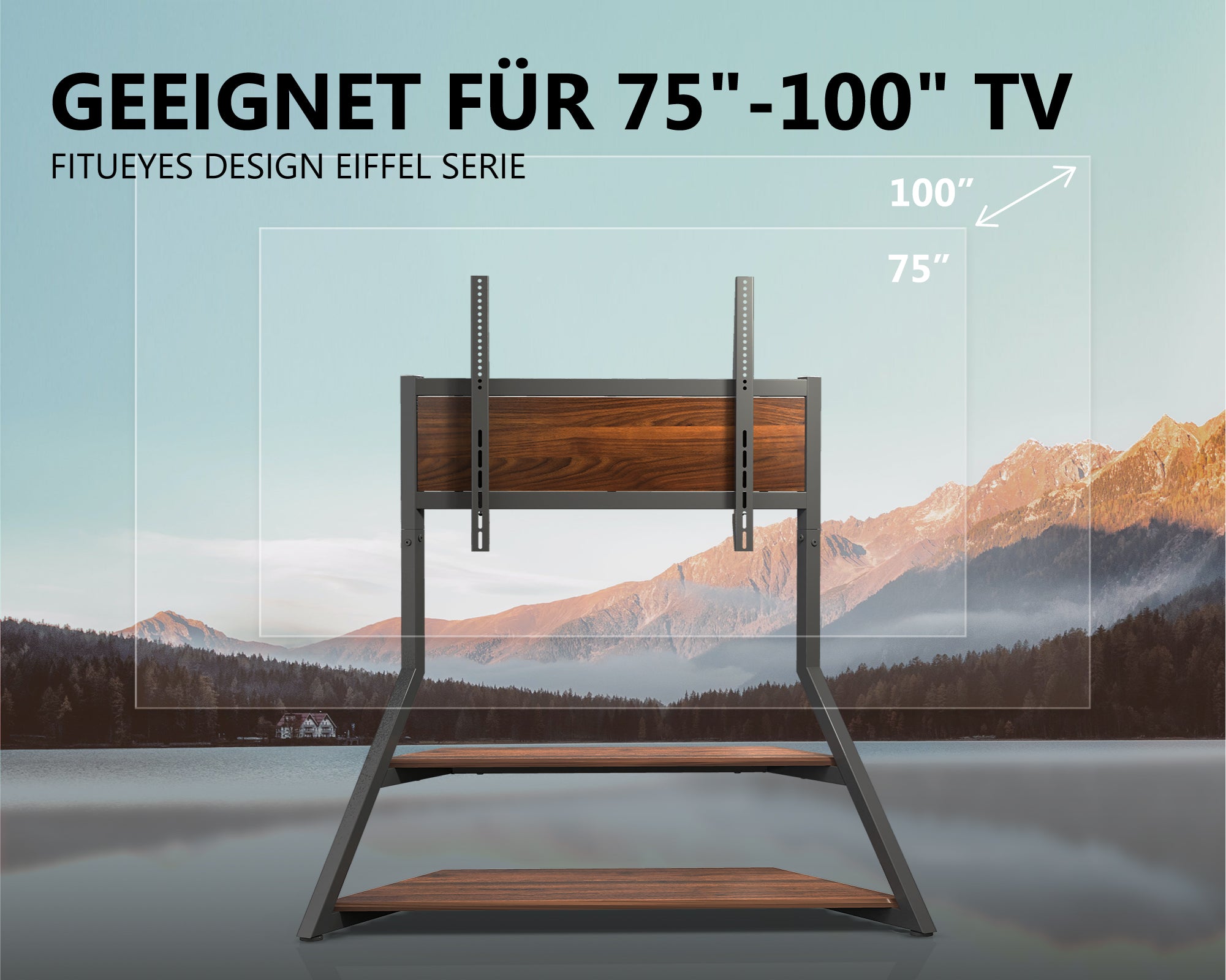 Floor TV stand Eiffel series 75-100 inches