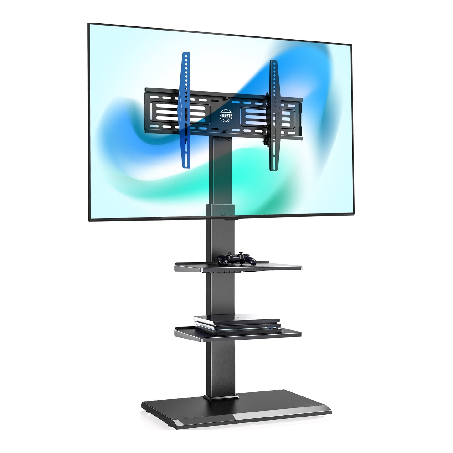 TV floor stand series S with 2 shelves 32-65 inches