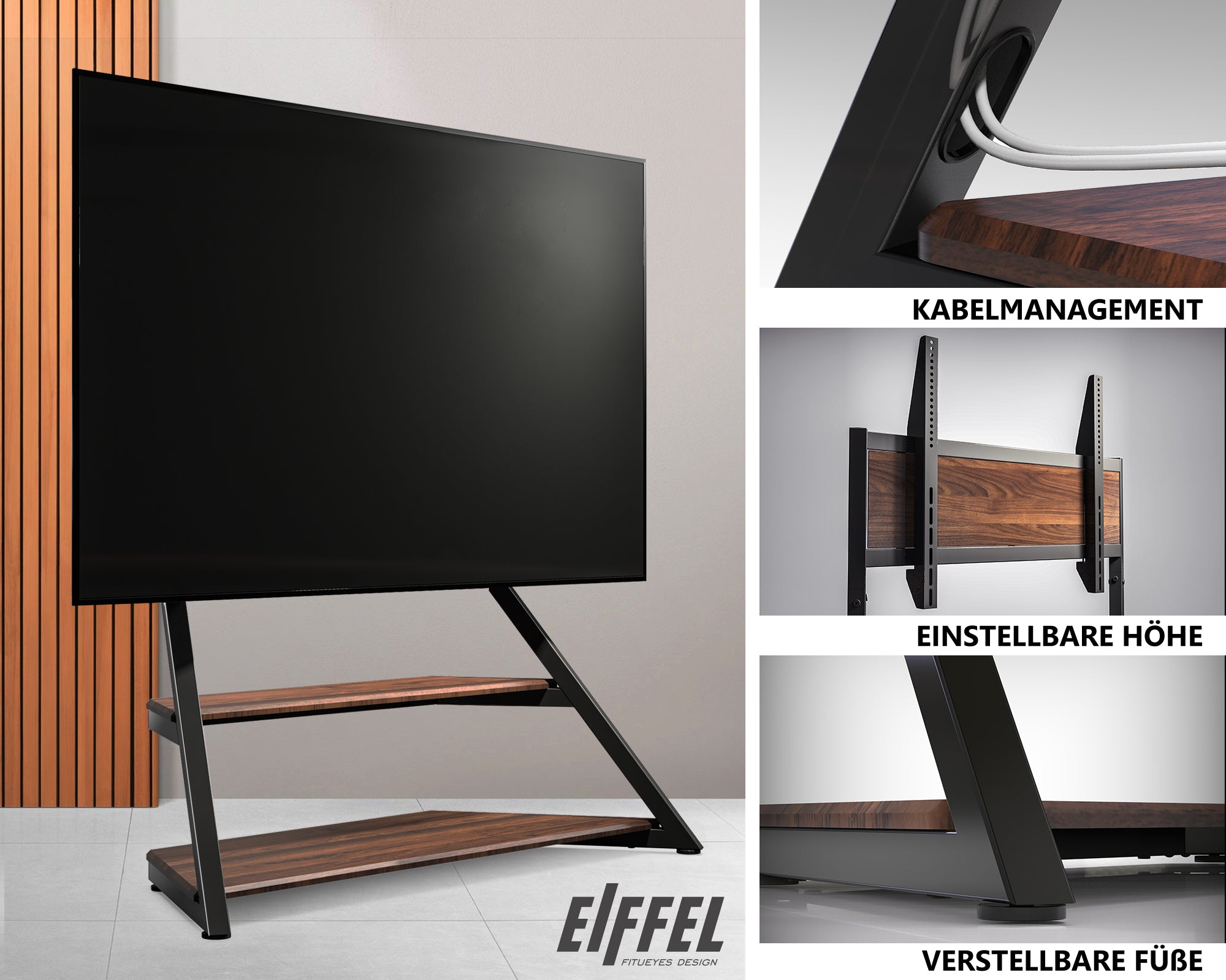 Vloer TV meubel Eiffel serie 75-100 inch