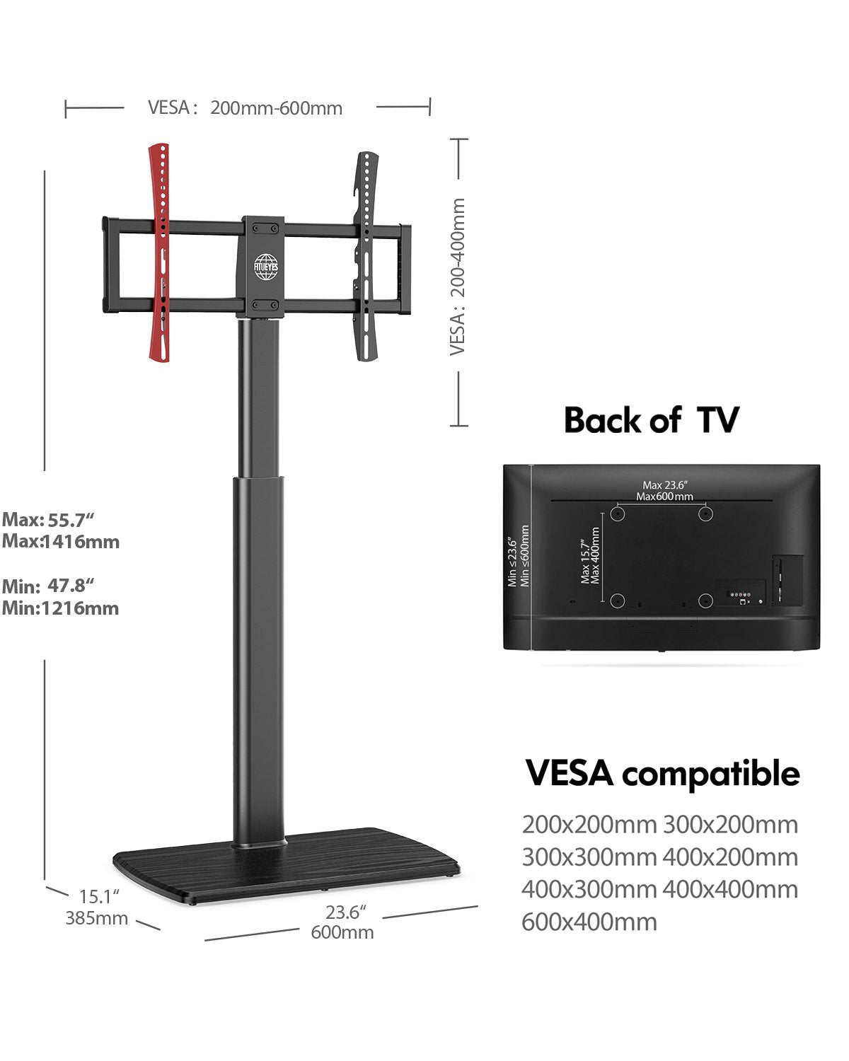TV floor stand Series-E 32-65 inch