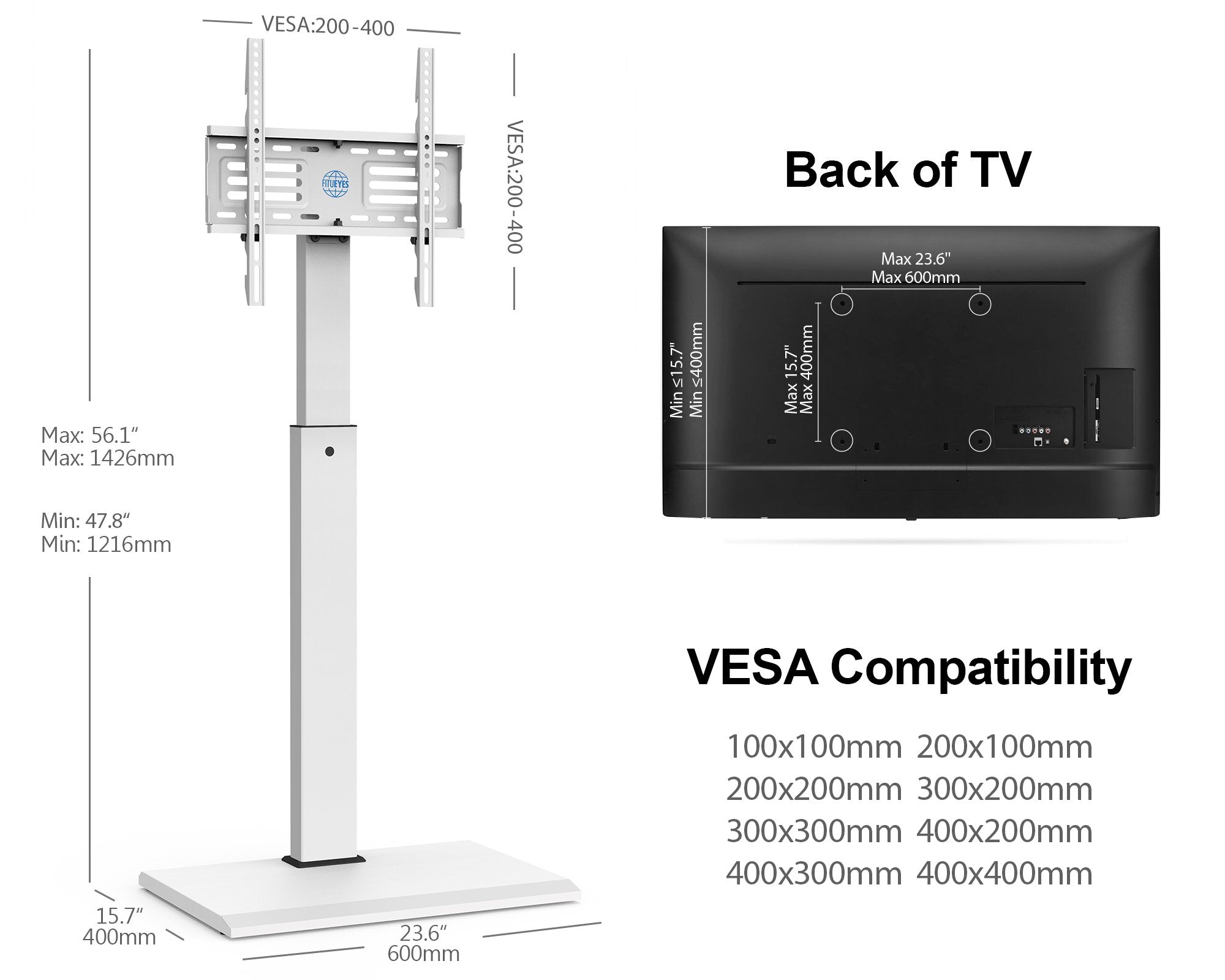 TV floor stand Series-S 26-55 inch